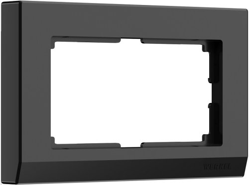 Рамка универсальная Werkel Stark для 1-м. 2 мод. розетки черный картинка